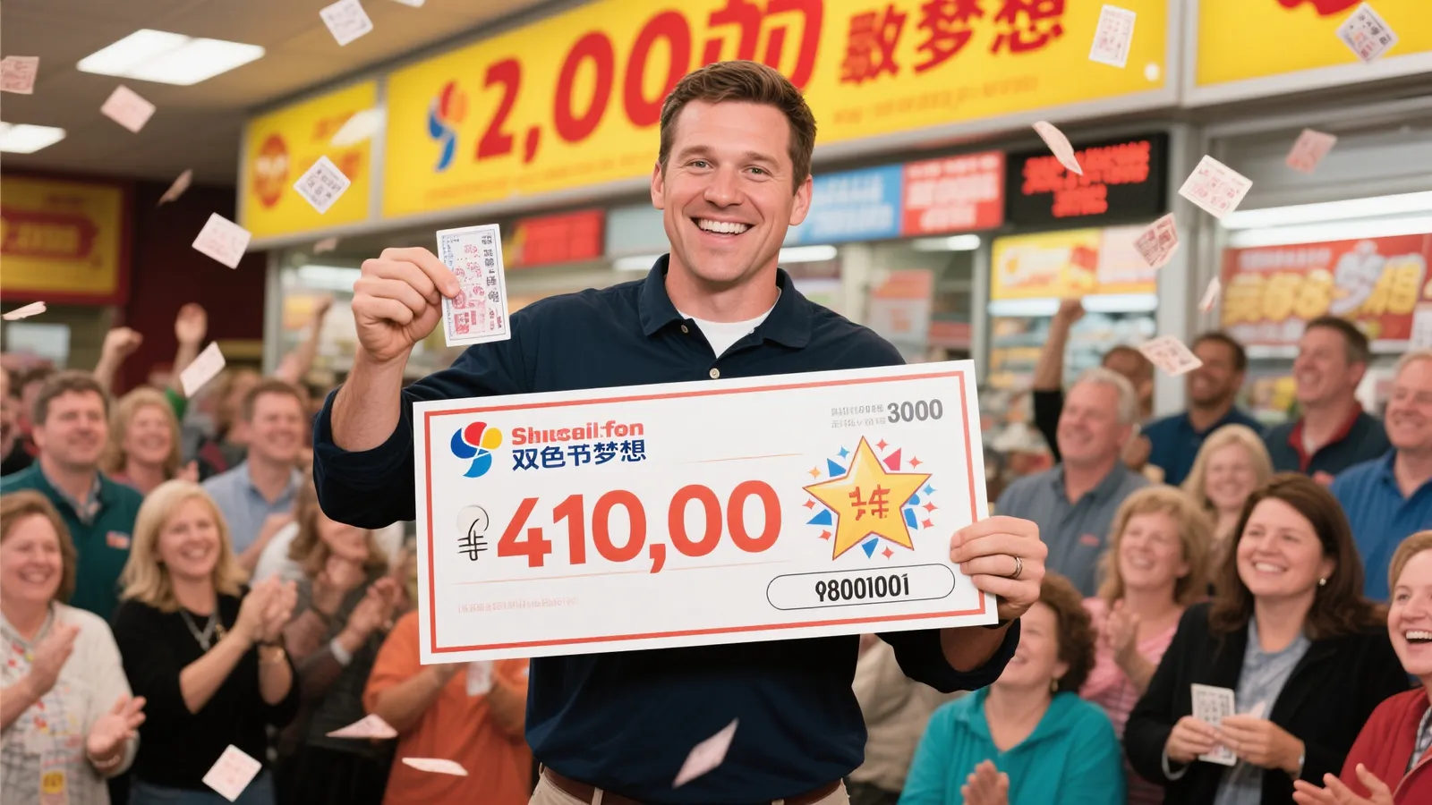 男子仅花4元中双色球千万大奖 盼再次邂逅幸运