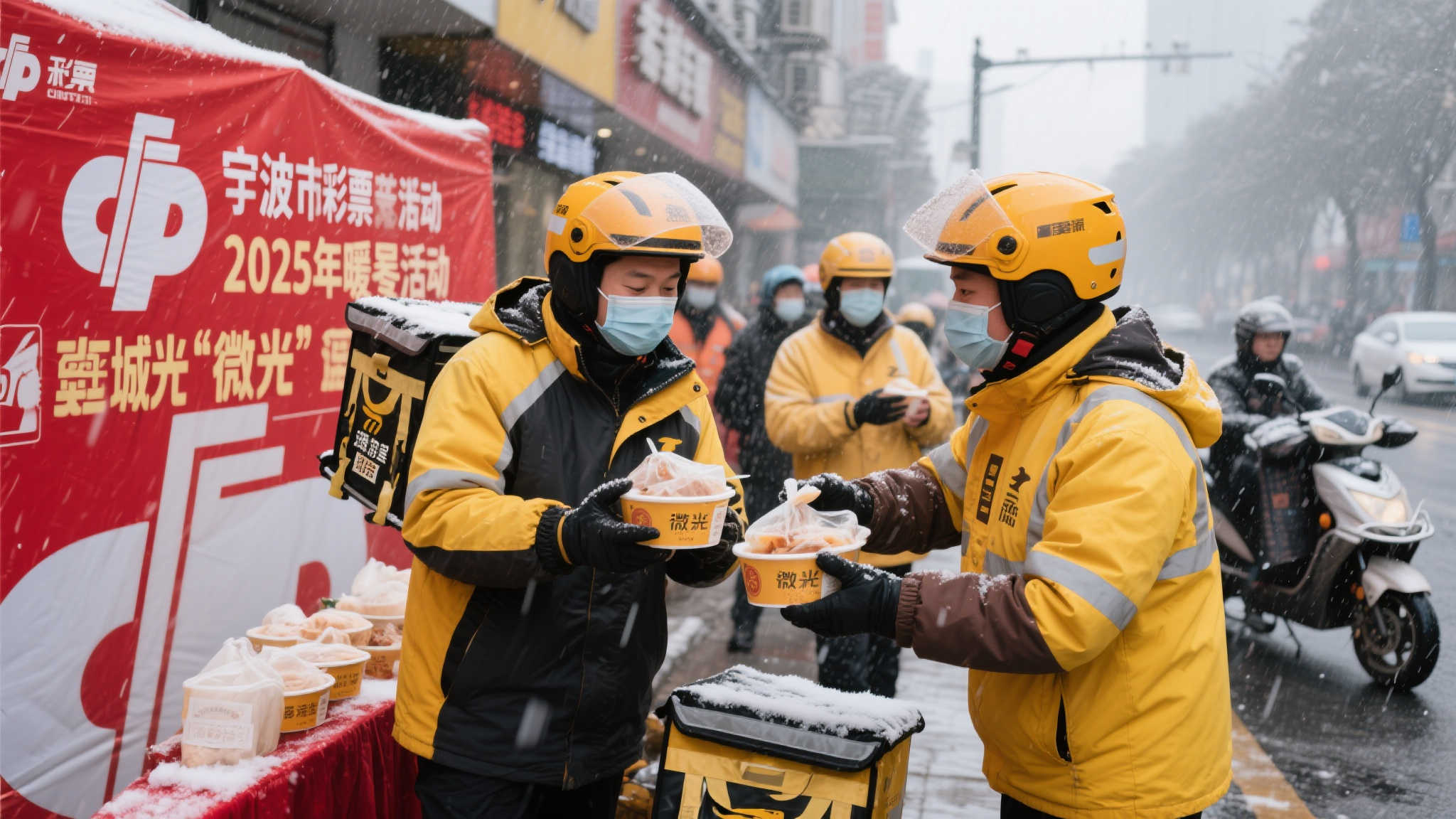 暖冬送温暖：宁波福彩2025关怀骑手与快递员